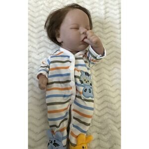 Reborn Doll 12" Sleeping Newborn Thumb Sucker Dressed RBG 46 1 Articulated